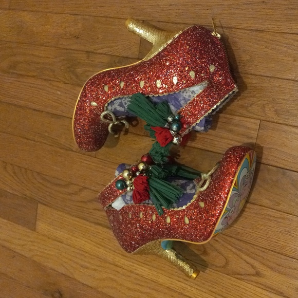 PRINCESS PROMISE Irregular Choice, Size 42, Heels W/ Glitter, US 10/11 - Picture 5 of 9